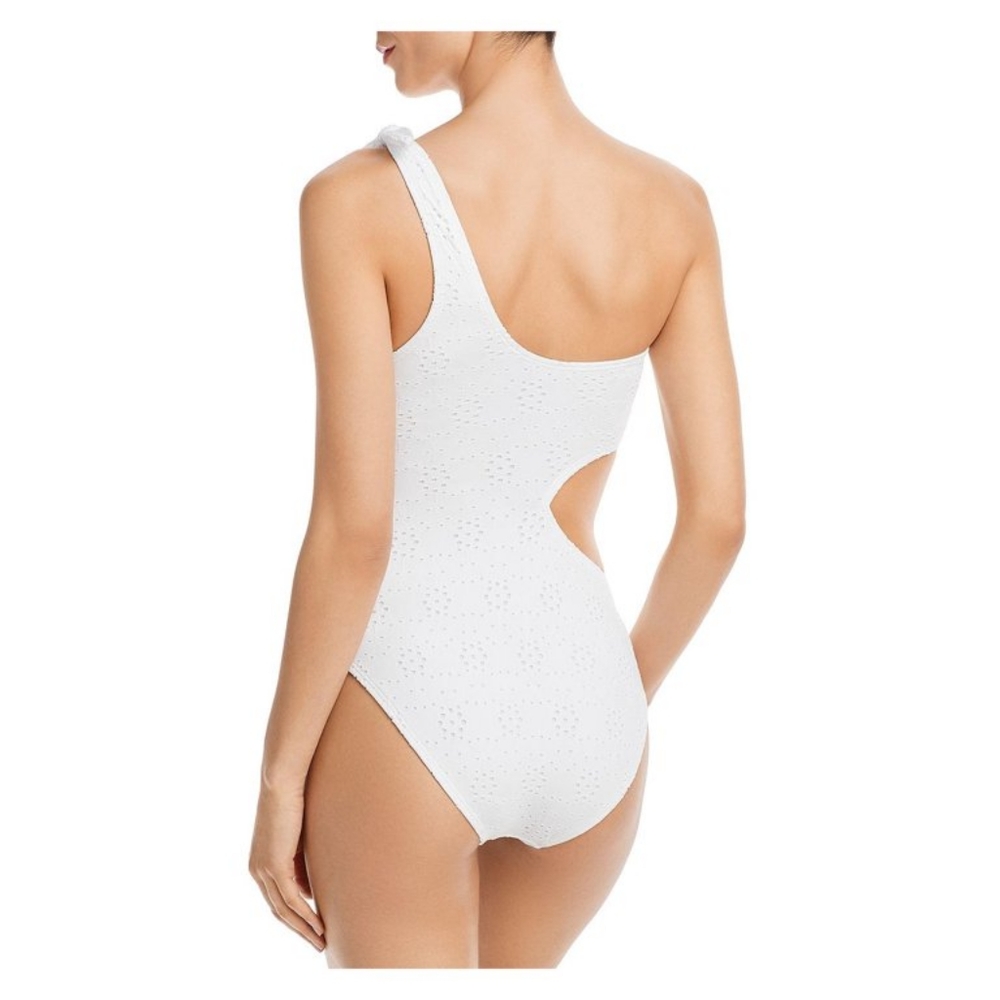 Aqua Swim One Shoulder Side Cutout One Piece Swimsuit - Picture 2 of 2